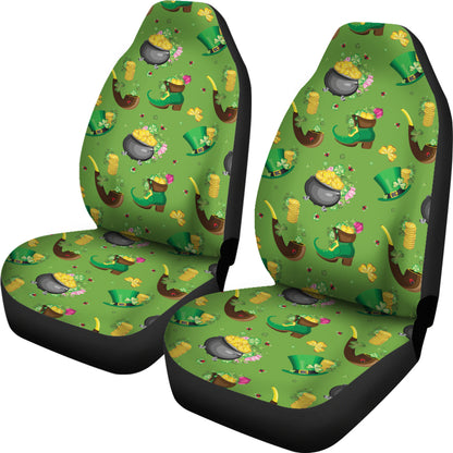 Shamrock Saint Patrick's Day Print Design LKS306 Car Seat Covers