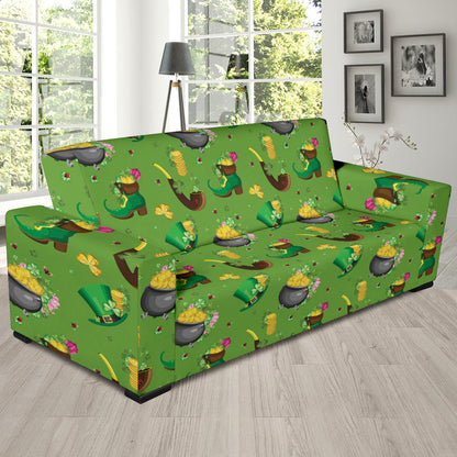 Shamrock Saint Patrick's Day Print Design LKS306 Sofa Slipcover