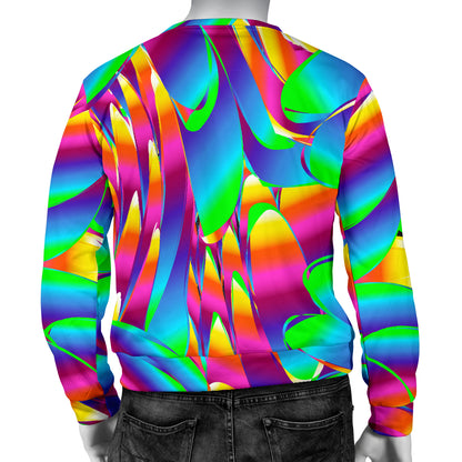 Psychedelic Trippy Pattern Men Long Sleeve Sweatshirt