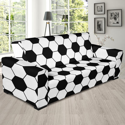 Soccer Ball Texture Print Design LKS303 Sofa Slipcover