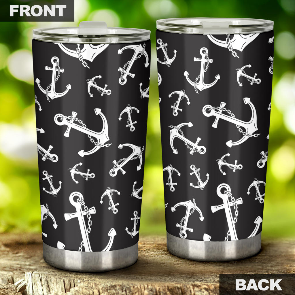 Anchor Black White Tumbler