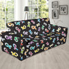 Cancer Awareness Pattern Print Design 02 Sofa Slipcover