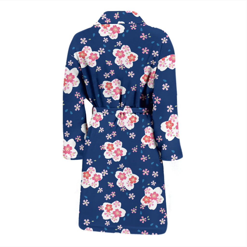 Sakura Print Design LKS306 Men Bathrobe