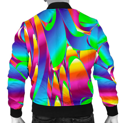 Psychedelic Trippy Pattern Men Bomber Jacket
