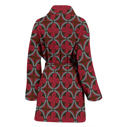 Vikings Print Design LKS301 Women Bathrobe