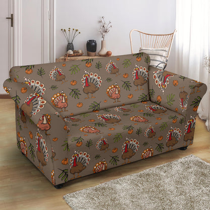 Thanksgiving Print Design LKS306 Loveseat Couch Slipcover