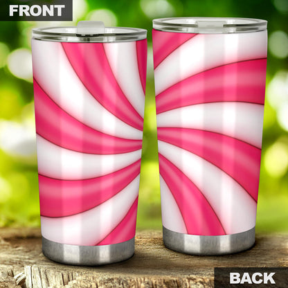 Vortex Twist Swirl Candy Print Tumbler