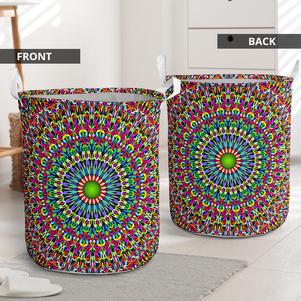 Bohemian Colorful Style Print Laundry Basket