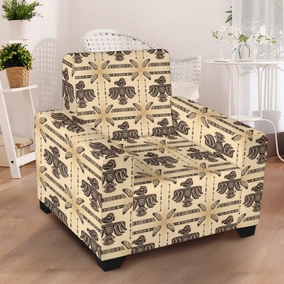 Native American Themed Design Print Armchair Slipcover