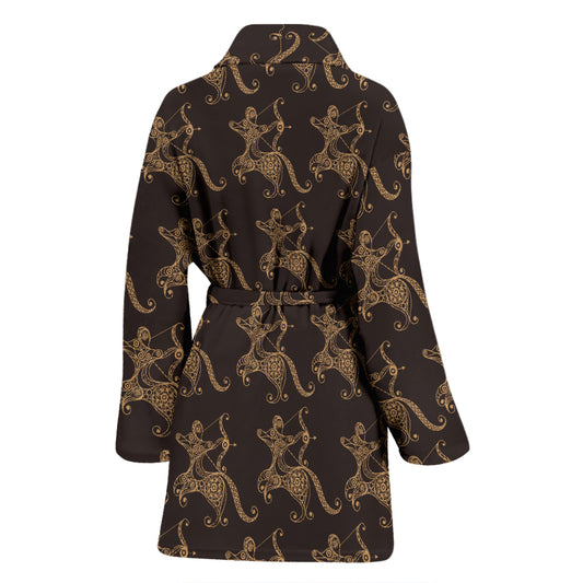 Sagittarius Print Design LKS301 Women Bathrobe