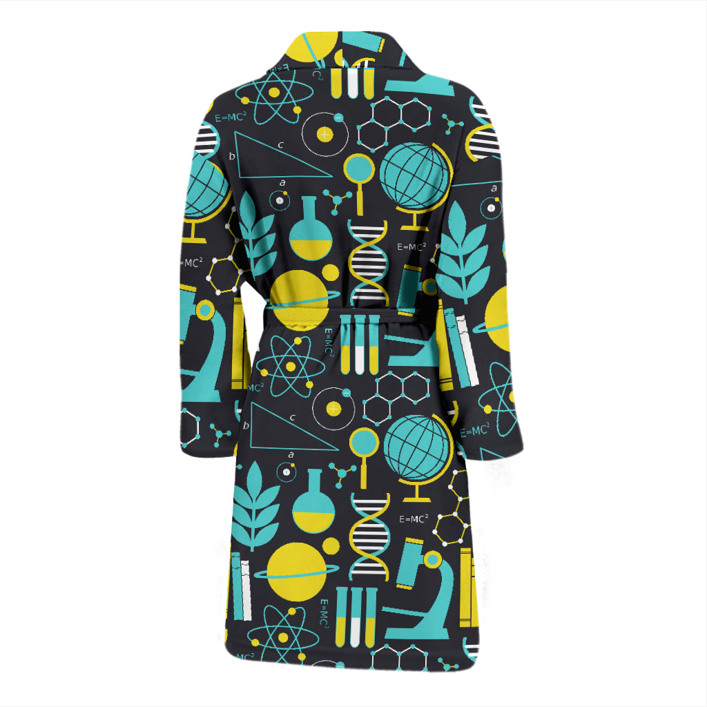 Science Print Design LKS301 Men Bathrobe