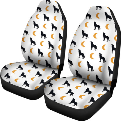 Wolf Moon Print Design LKS302 Car Seat Covers