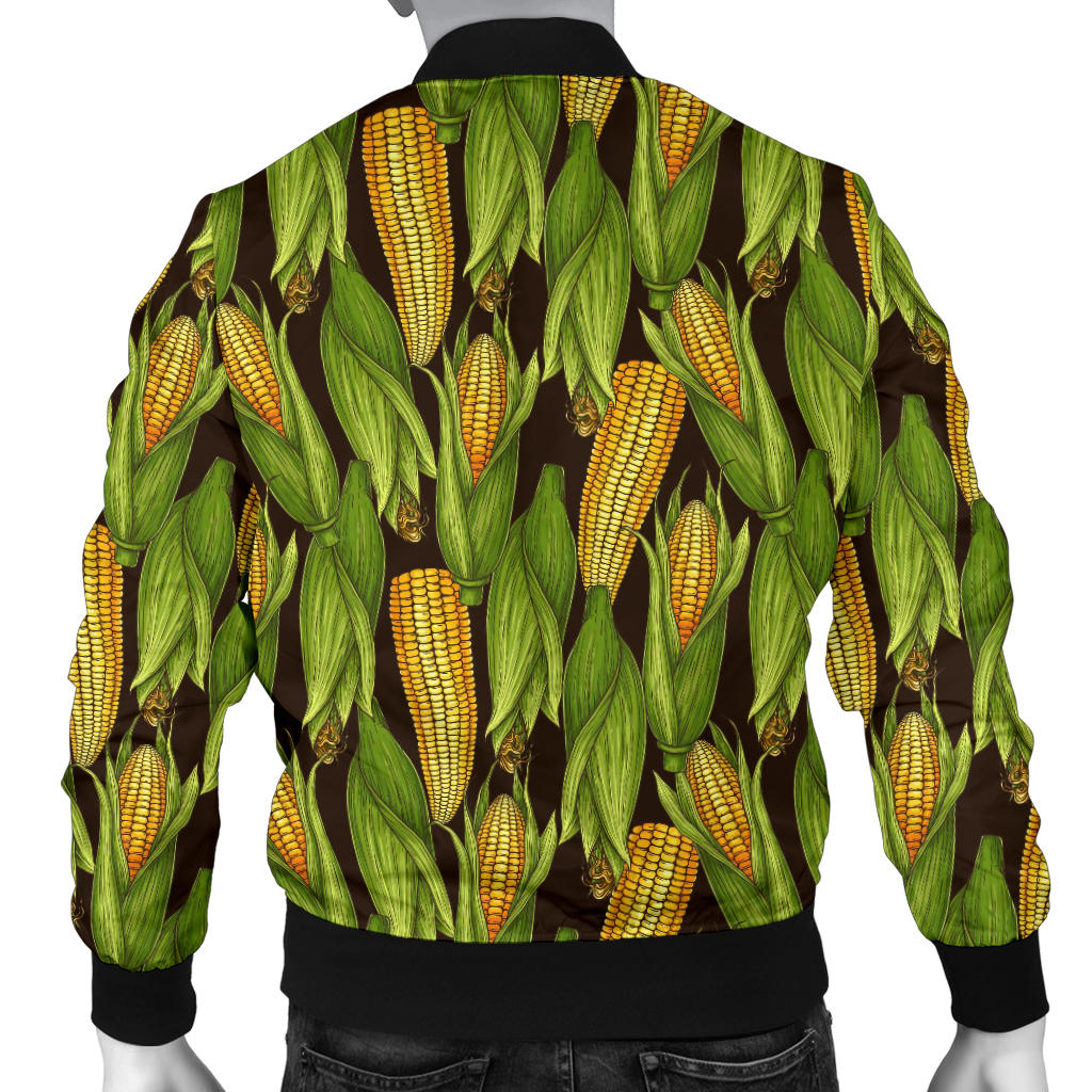 Agricultural Corn cob Print Men Bomber Jacket