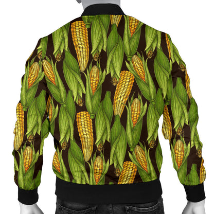 Agricultural Corn cob Print Men Bomber Jacket