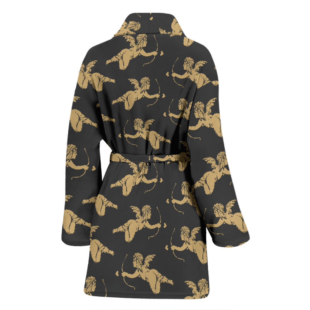 Cupid Pattern Print Design 02 Women Bathrobe