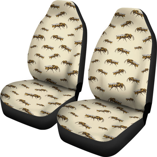 Bee Print Design LKS306 Car Seat Covers