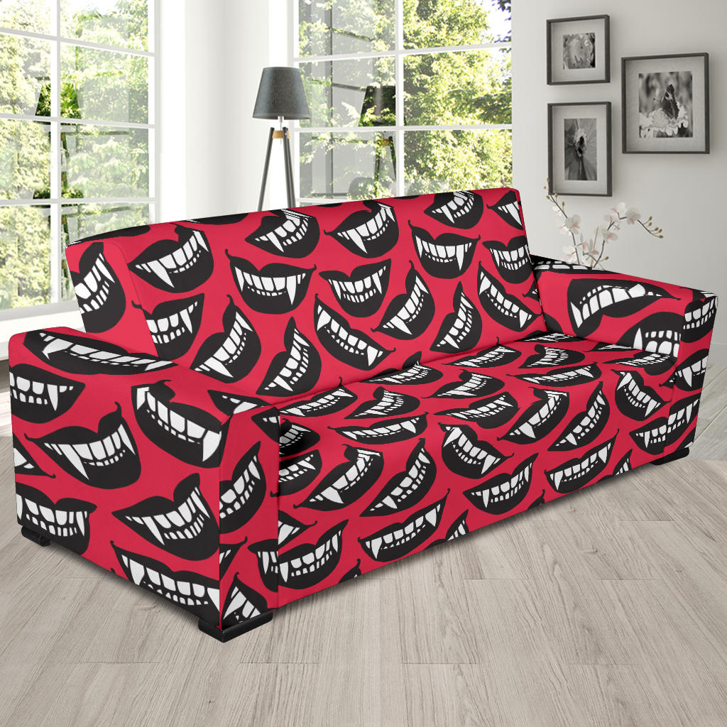 Vampire Lips Print Design LKS305 Sofa Slipcover