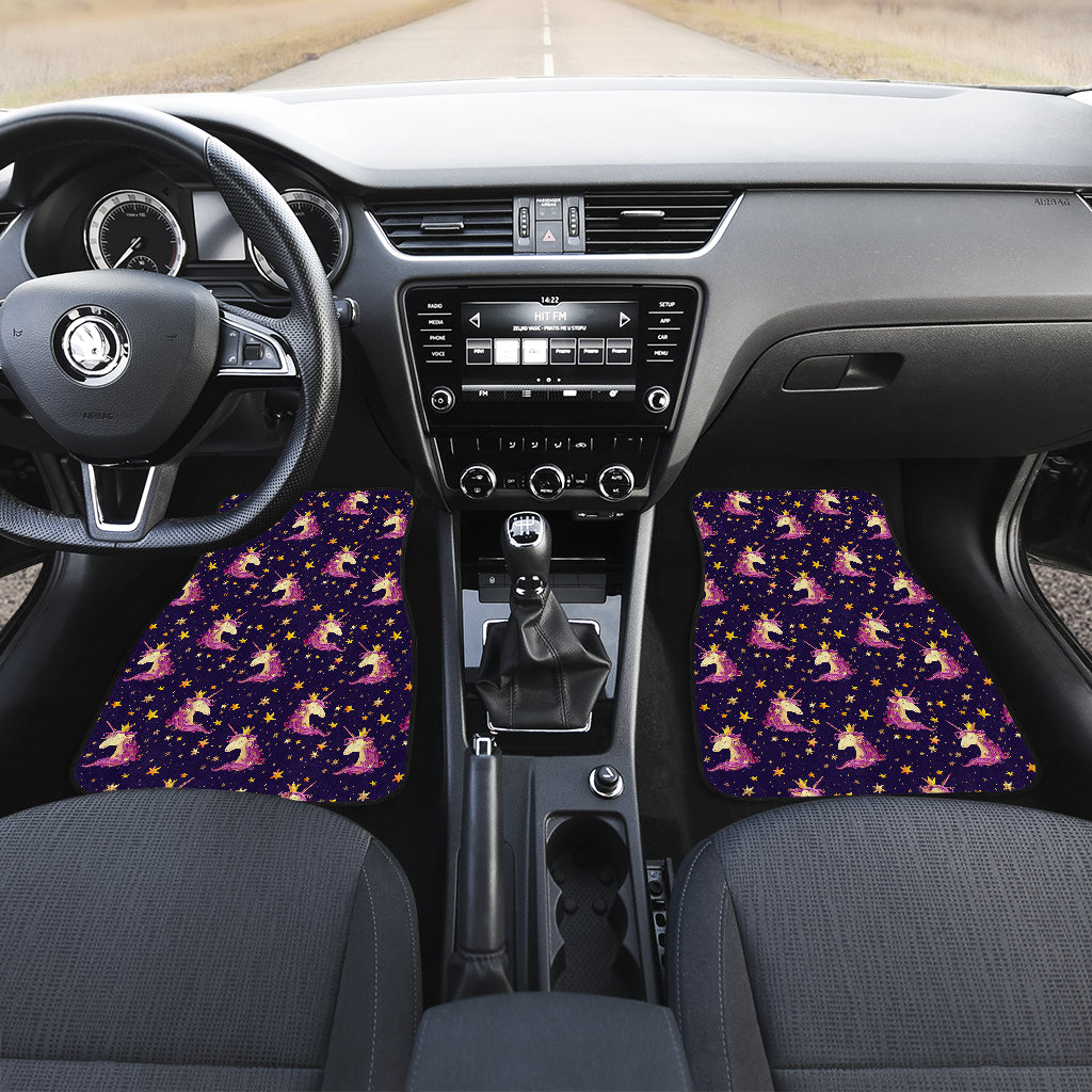 Unicorn Princess Star Sparkle Car Floor Mats Front Back