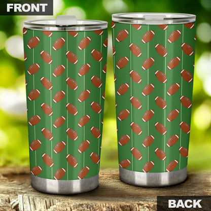 American Football on Field Themed Tumbler
