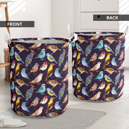 Bird Cute Print Pattern Laundry Basket