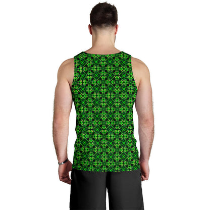 Celtic Green Neon Design Men Tank Top