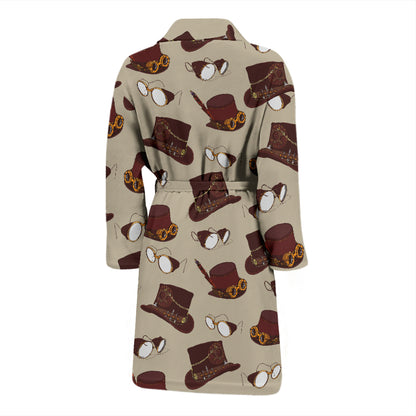 Steampunk Hat Print Design LKS301 Men Bathrobe