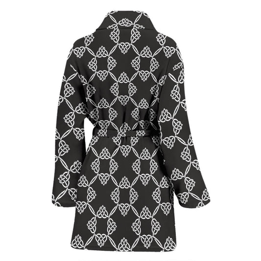 Celtic Pattern Print Design 06 Women Bathrobe