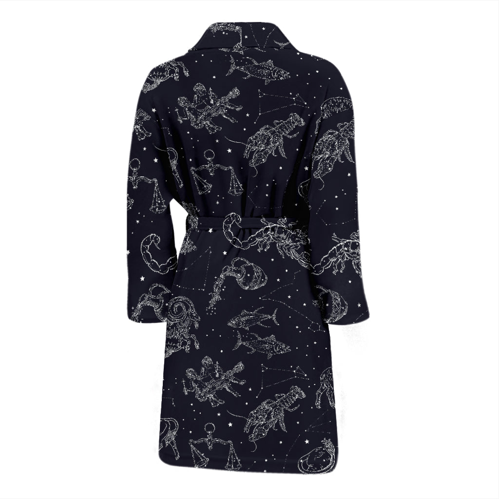 Zodiac Print Design LKS304 Men Bathrobe