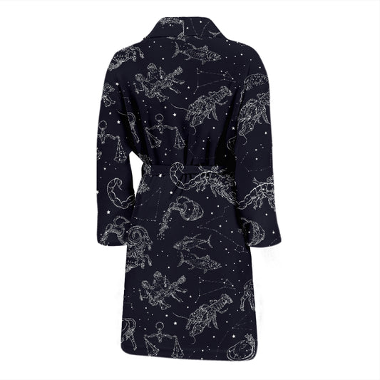 Zodiac Print Design LKS304 Men Bathrobe