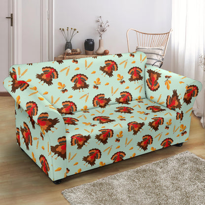 Thanksgiving Print Design LKS309 Loveseat Couch Slipcover