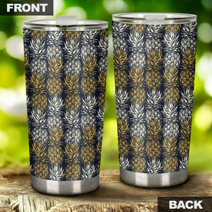 Pineapple Print Design Pattern Tumbler