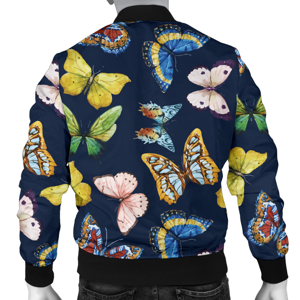 Butterfly Beautiful Print Pattern Men Bomber Jacket
