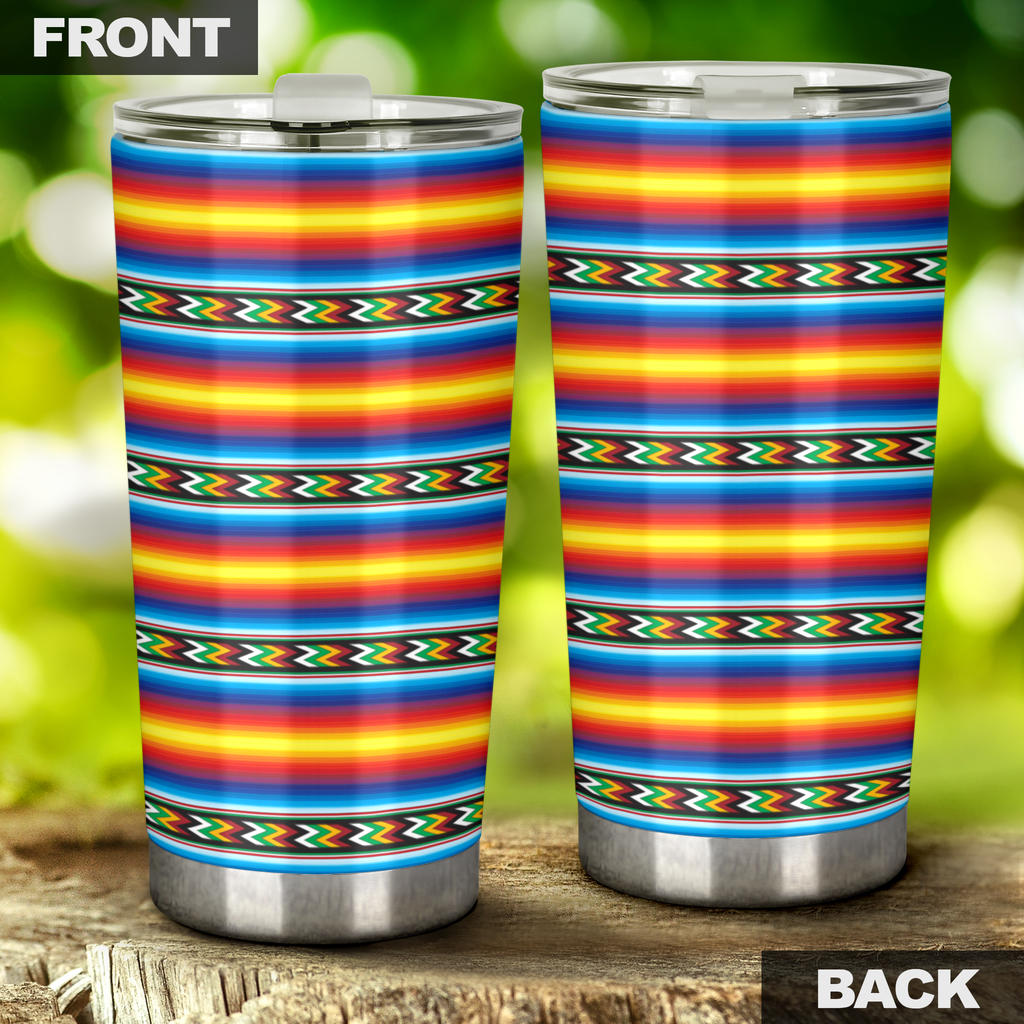 Mexican Blanket ZigZag Print Pattern Tumbler