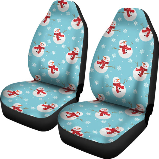 Snowman Print Design LKS304 Car Seat Covers