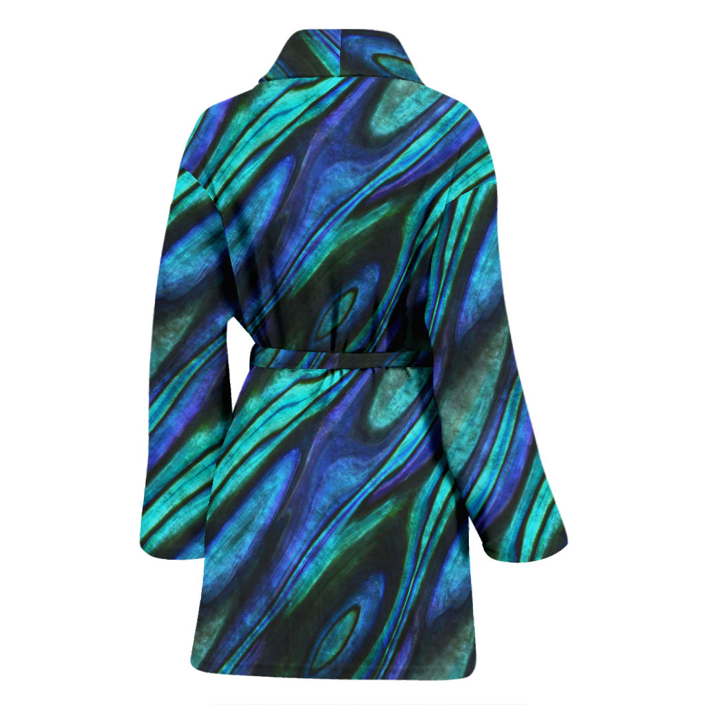 Abalone Pattern Print Design 03 Women Bathrobe