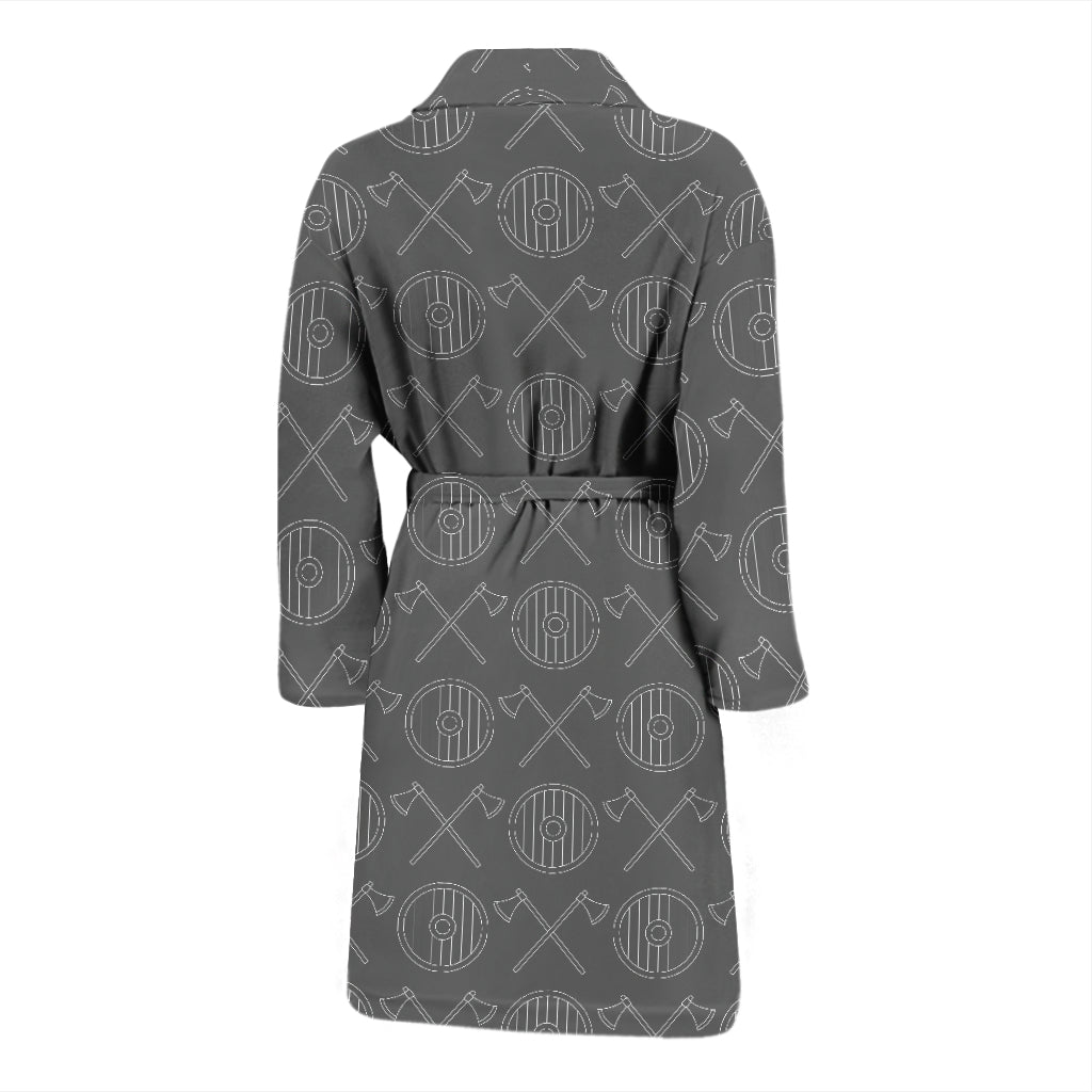 Vikings Print Design LKS303 Men Bathrobe