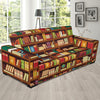 Book Pattern Print Design 06 Sofa Slipcover