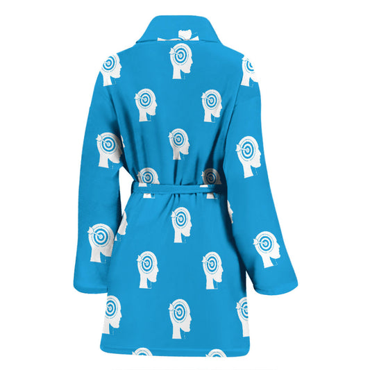 Psychology Pattern Print Design A03 Women Bathrobe