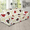 Ladybug Pattern Print Design 03 Sofa Slipcover