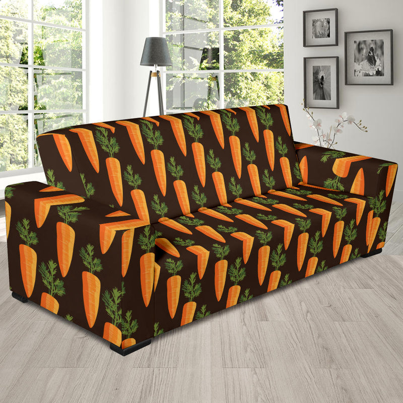 Carrot Pattern Print Design 06 Sofa Slipcover