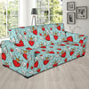 Angel Wings Heart Pattern Print Design 02 Sofa Slipcover