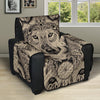 Indian Boho Wolf  Recliner Cover Protector