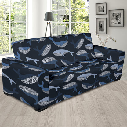 Whale Print Design LKS301 Sofa Slipcover