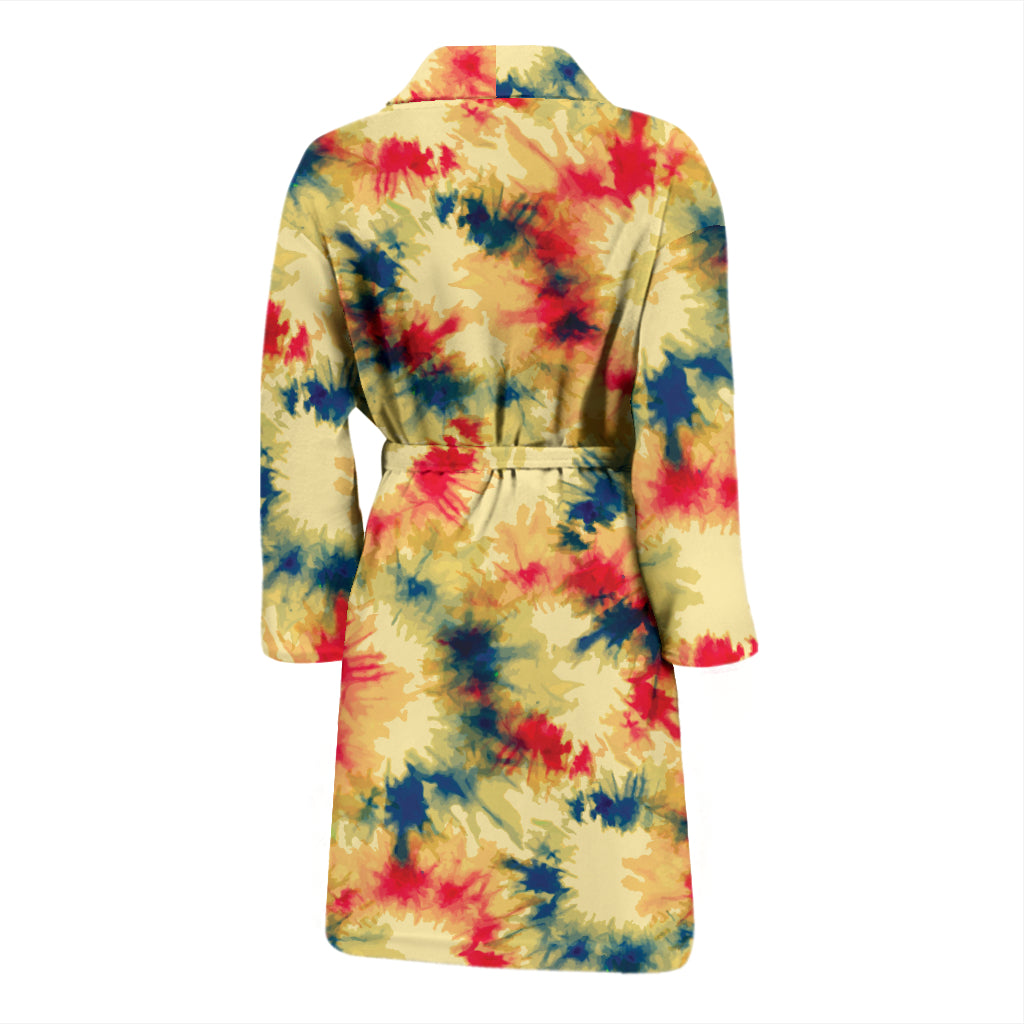Tie Dye Print Design LKS302 Men Bathrobe