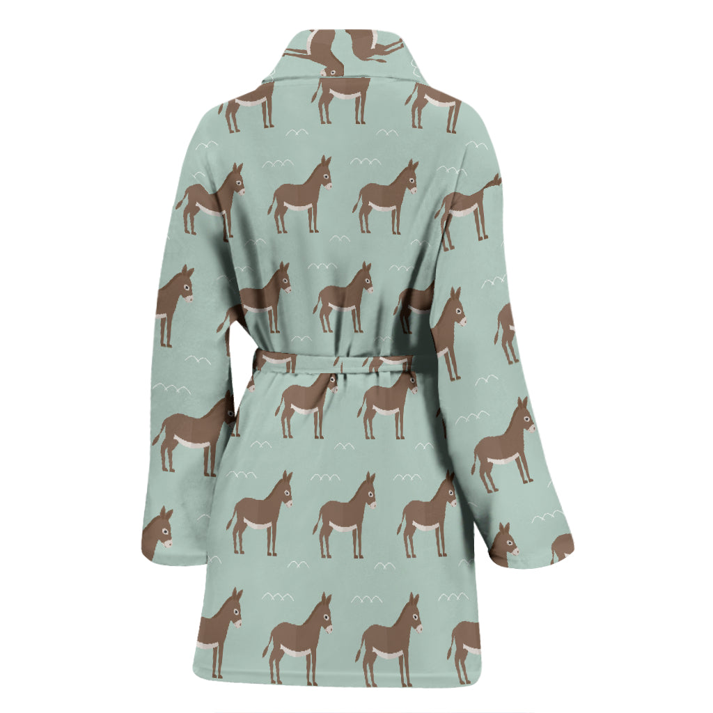 Donkey Print Design LKS402 Women Bathrobe