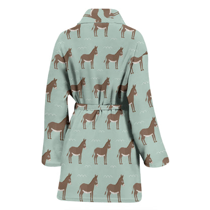 Donkey Print Design LKS402 Women Bathrobe