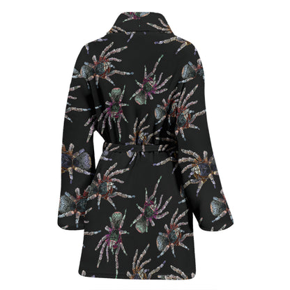 Tarantula Print Design LKS402 Women Bathrobe