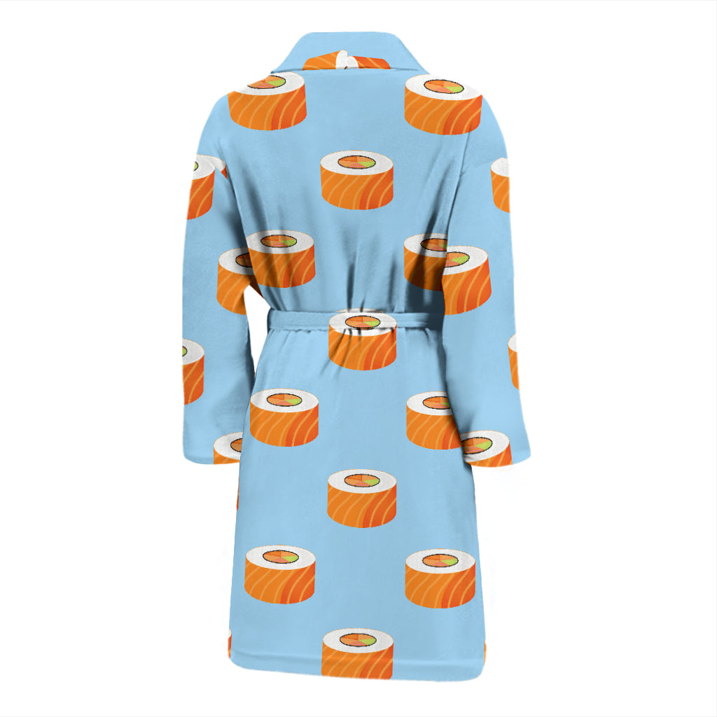 Salmon Sushi Print Design LKS307 Men Bathrobe