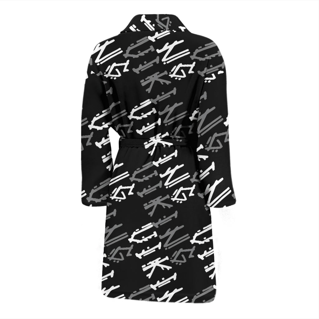Vikings Print Design LKS306 Men Bathrobe