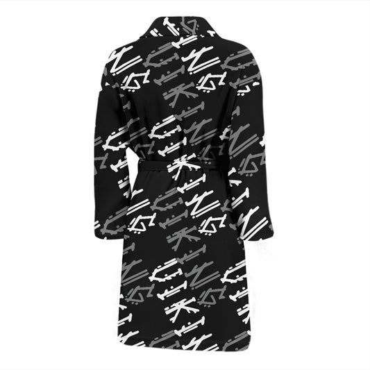 Vikings Print Design LKS306 Men Bathrobe
